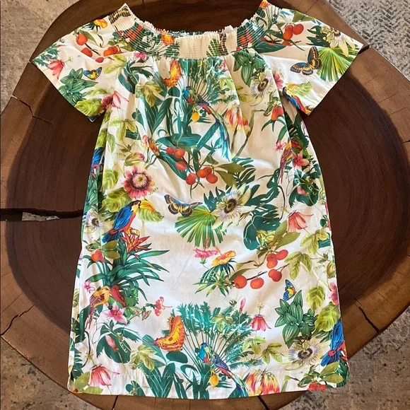 J. Crew Multicolor Tropical Dress/ Size 10/ GORGEOUS PRINT - Picture 1 of 10
